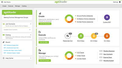 Contracting Dashboard dashboard ui web application