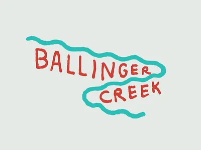 Ballinger Creek ballinger branding creek farm graphic design logo logo design river