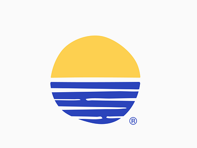 Sunset branding graphic design logo logo design sun sunset water
