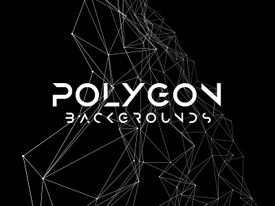 Line Polygon with Connected Dots on a Black Background 3d abstract background black black background connected decoration dynamic futuristic geometric illustration low poly minimalist plexus poly polygon science technology texture wallpaper