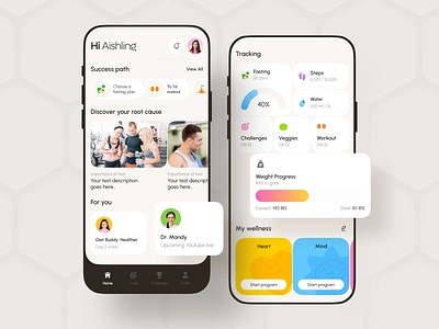 Workout Mobile App UI android app app design clean diet planning app fasting app gym gym workout ios app mobile app design modern nutrition app nutrition counter ui ux wellness app workout app