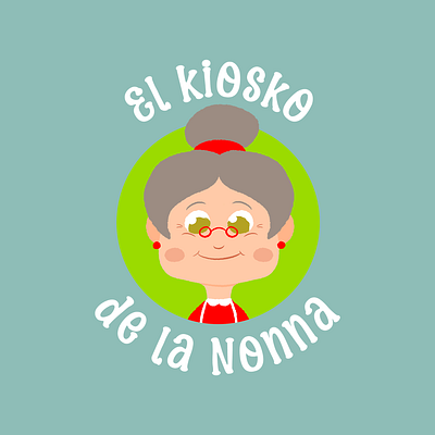 El Kiosko de la Nonna graphic design identity illustration logo design