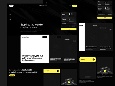 Crypto Case animation app black branding crypto design graphic design illustration logo mobile motion graphics ui ux white