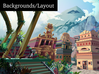 Background Design & Layout animation