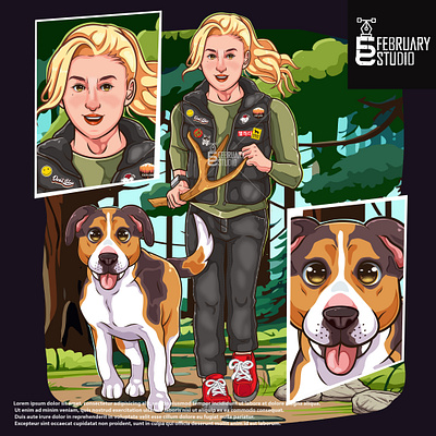 PROJECT FOR MY CLIENT ON FIVERR: RUN WITH MY DOG dog girl jump running woman