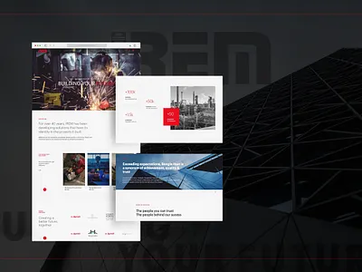 IREM: Manpower Solution Website bold design construction site corporate site design inspiration modern design responsive design ui uiux design ux web design website design