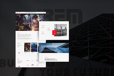 IREM: Manpower Solution Website bold design construction site corporate site design inspiration modern design responsive design ui uiux design ux web design website design