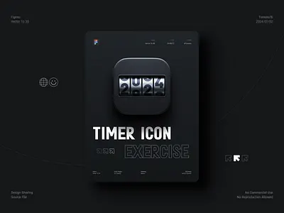 Timer icon 3d branding design figma graphic design icon illustration logo ui vector vector to 3d