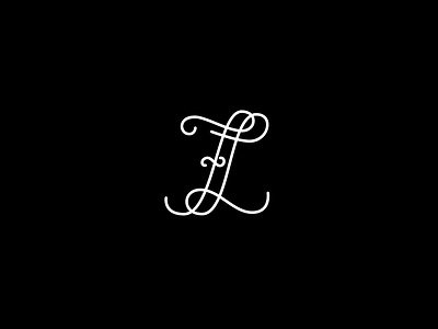 F & L Monogram graphic design lettering letters logo monogram