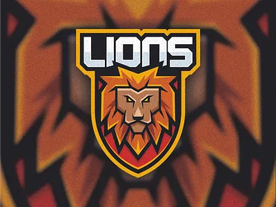 Lions mascot logo design. animal branding design esport gamer graphic design icon illustration lion logo mascot vector