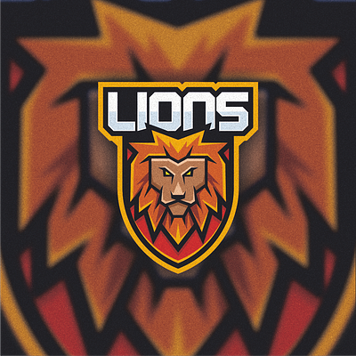 Lions mascot logo design. animal branding design esport gamer graphic design icon illustration lion logo mascot vector