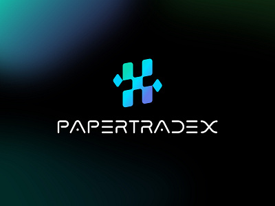 Web3 PaperTradeX Logo Design blue logo crypto logo design letter x logo design okx logo design papaertradex trade logo design web3 logo design