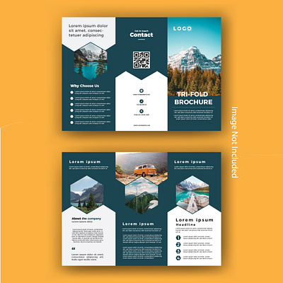 Tri-fold Brochure Design Template branding brochure freepik illustration minimal real estate travel tri tri fold vector