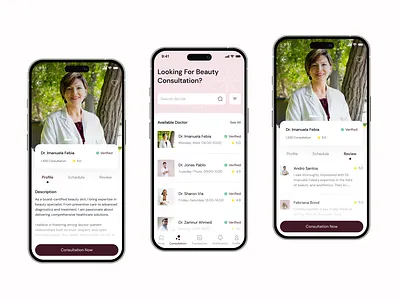 Skincare Mobile Application Consultation android app beauty branding chat consultation consulting design doctor ios mobile skincare ui
