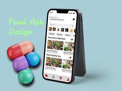 Food Application UI Design app design cardsorting cardview creativeui creativeuiux figmadesign foodapk foodui fooduiux graphic design letestui menudesign mobileapp mockupdesign navigationbar predesign redesignapp responsivedesign ui uiux