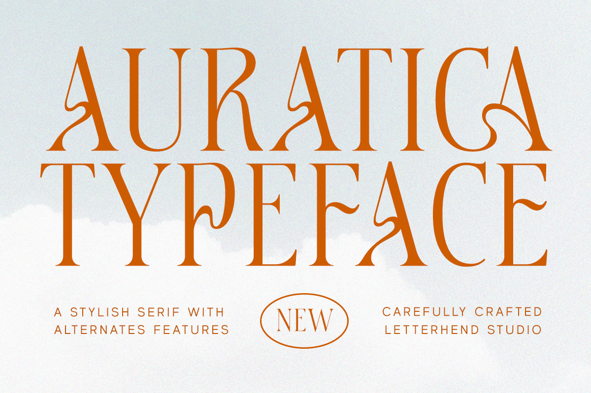 Auratica Typeface elegant font freebies