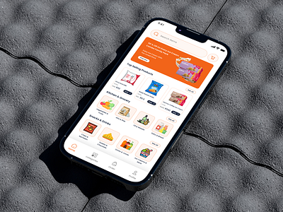 Grocery App 3d android androidapp banking branding design figma finance grocery app home homepage illustration ios logo photoshop search ui