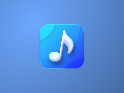 music app icon 3d app uiux design graphic design motion graphics