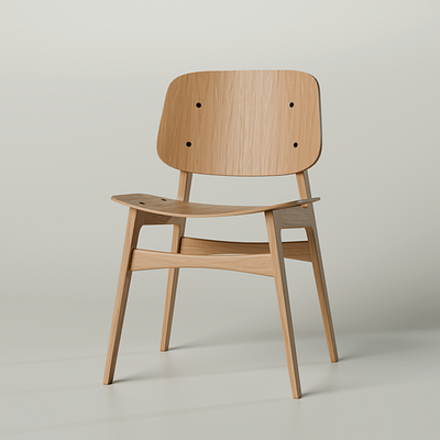 3d modeling of the Søborg chair 3d 3d illustration 3dart 3dillustration 3dmodeling blender digitalart