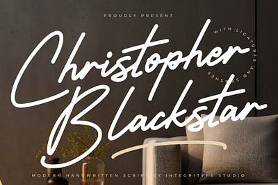 Christopher Blackstar - Modern Handwritten Font style