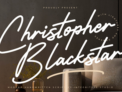 Christopher Blackstar - Modern Handwritten Font style