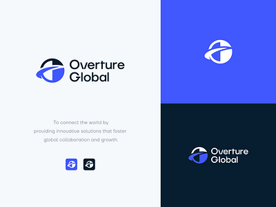 Overture Global Logo Design abstract logo brand identity branding creative logo global global logo icon logo logo design logomark logotype minimal minimalistic logo o letter logo o logo popular logo professional logo symbol monogram favicon unique logo vector