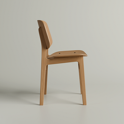 3d modeling of the Søborg chair 3d 3d illustration 3d visualization 3dart 3dillustration 3dmodeling blender chair charactermodeling design