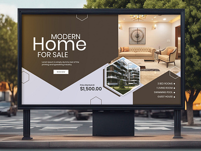 Bill Board Mockup 3d add advertising animation apple vision pro billboard branding design graphic design illustration logo marketing motion graphics photoshop realstate sale ui ui design uiux ux