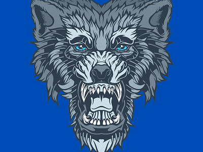 Wolf design graphic design illustration