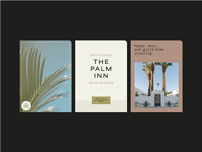 The Palm Inn Branding branding hotel palmsprings palmtree
