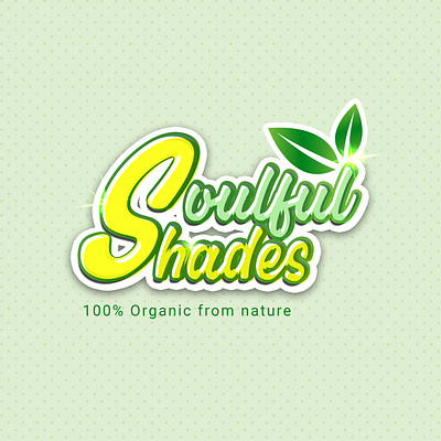 Soulful Shades Typography Logo Design 2d art branding design graphic design illustration logo typography vector