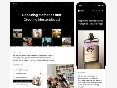 NICE - Agency Photography agency agencyphotographer clean design company profile creative design exploration graphic design landingpage photo photographer photography portofolio responsive simpel design studio ui uidesign uiuxdesign websidesign