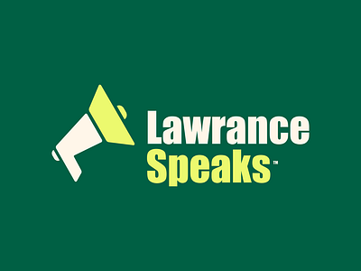 Lawrance Speaks app branding combination design dualmeaning graphic design icon interview l llogo logo logodesign mark negativespace podcast speak speaker