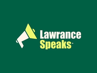 Lawrance Speaks app branding combination design dualmeaning graphic design icon interview l llogo logo logodesign mark negativespace podcast speak speaker