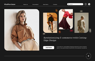 Clothes E-commerce Website Landing Page