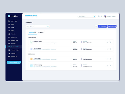 Service Settings Dashboard consultation create service dashboard form scheduling app service dashboard service flow service form setting page uiux user dashboard