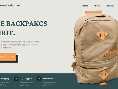 BagPacks Website branding design graphic design ui ux