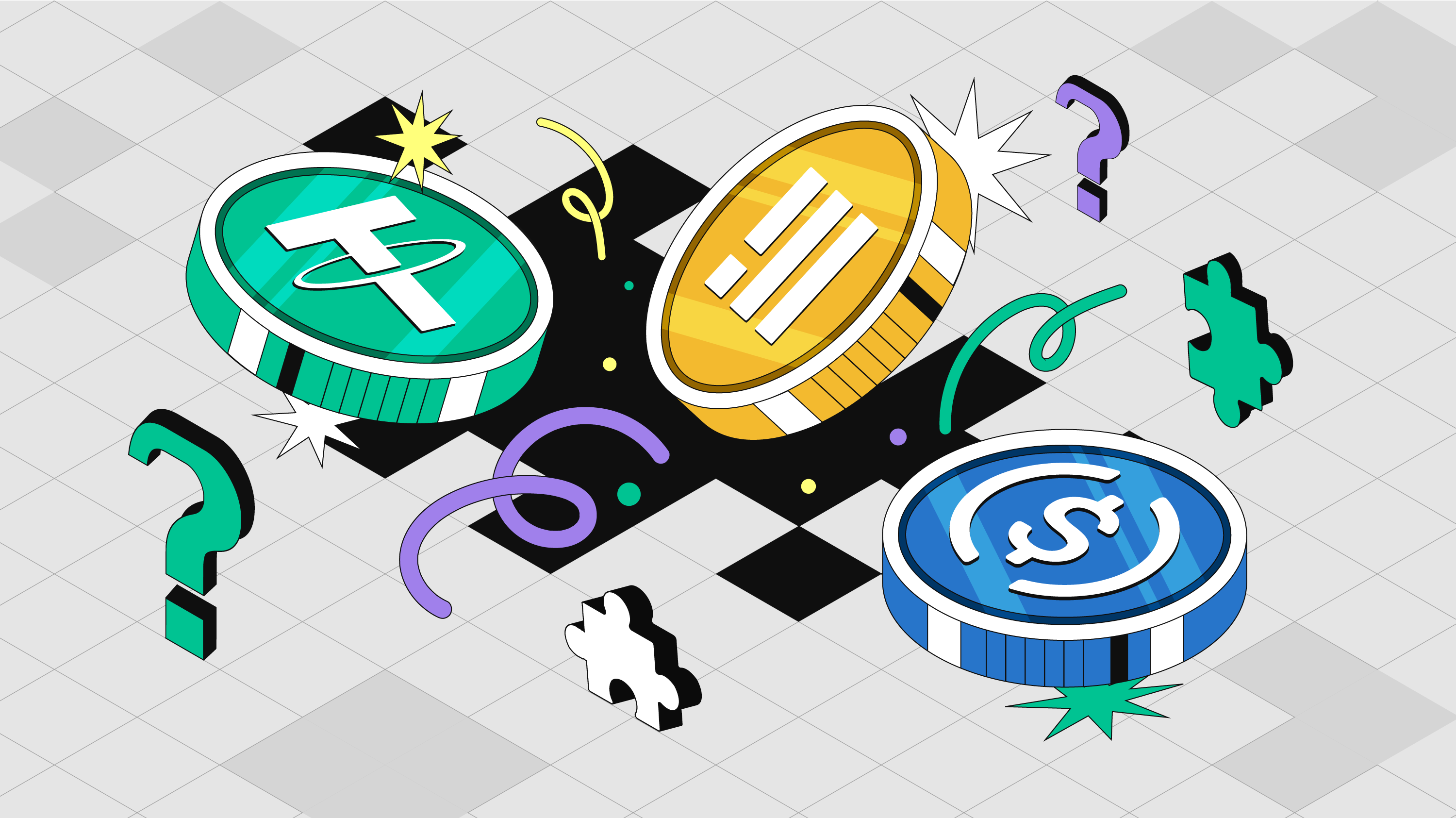 Stablecoin art artwork coin stablecoin contrast design finance graphic design illustration illustration art illustrator ui