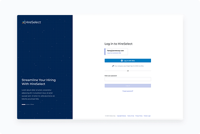 HR Platform Login Page (2020) ui ux