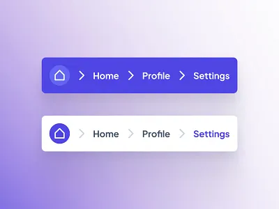 Breadcrumb UI clean design figma ui kit gradient illustration lazy minimal ui ui design ui kit