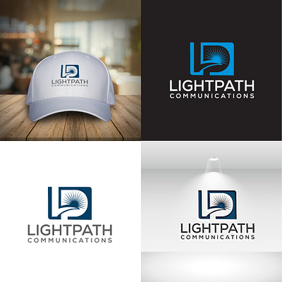 light path logo branding design flat logo graphic design letter logo logo motion graphics unique logo