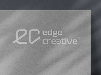 The Edge branding creative debossed design edge graphic design identity logo modern typography vector