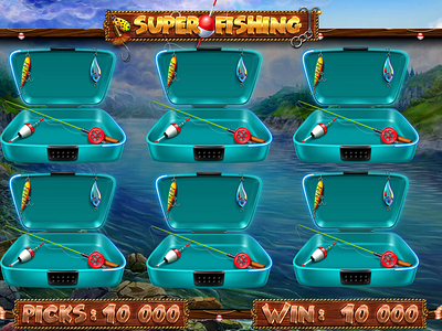 Motion design of the Bonus game for the Fishing themed slot animation bonus bonus animation bonus game bonus game animation bonus round bonus round animation digital art fishing fishing animation fishing slot gambling game art game design graphic design motion graphics slot animation slot design slot game slot machine