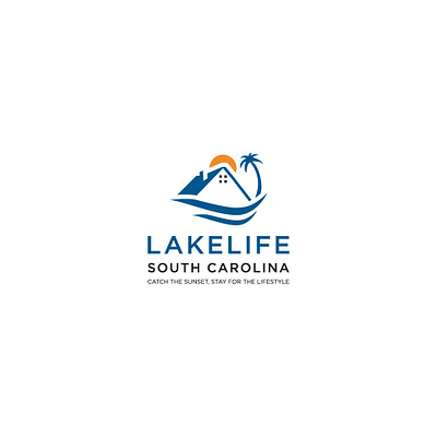 lake life logo branding design flat logo graphic design illustration lake logo letter logo logo motion graphics traveling unique logo