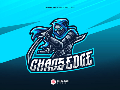 Chaos Edge Mascot Logo assassin branding cartoon chaos edge character design esport illustration logo mascot mascot logo ninja samurai ui vector