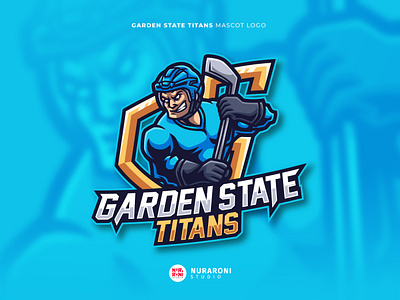 Garden State Titans Mascot Logo branding cartoon character design esport garden state titans hockey hockey team ice skate illustration logo logo design mascot mascot logo sport team sports ui vector