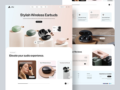 Web Design - Ecommerce / Landing Page ecommerce landing page online store shop shopify store ui uiux web web design website website design