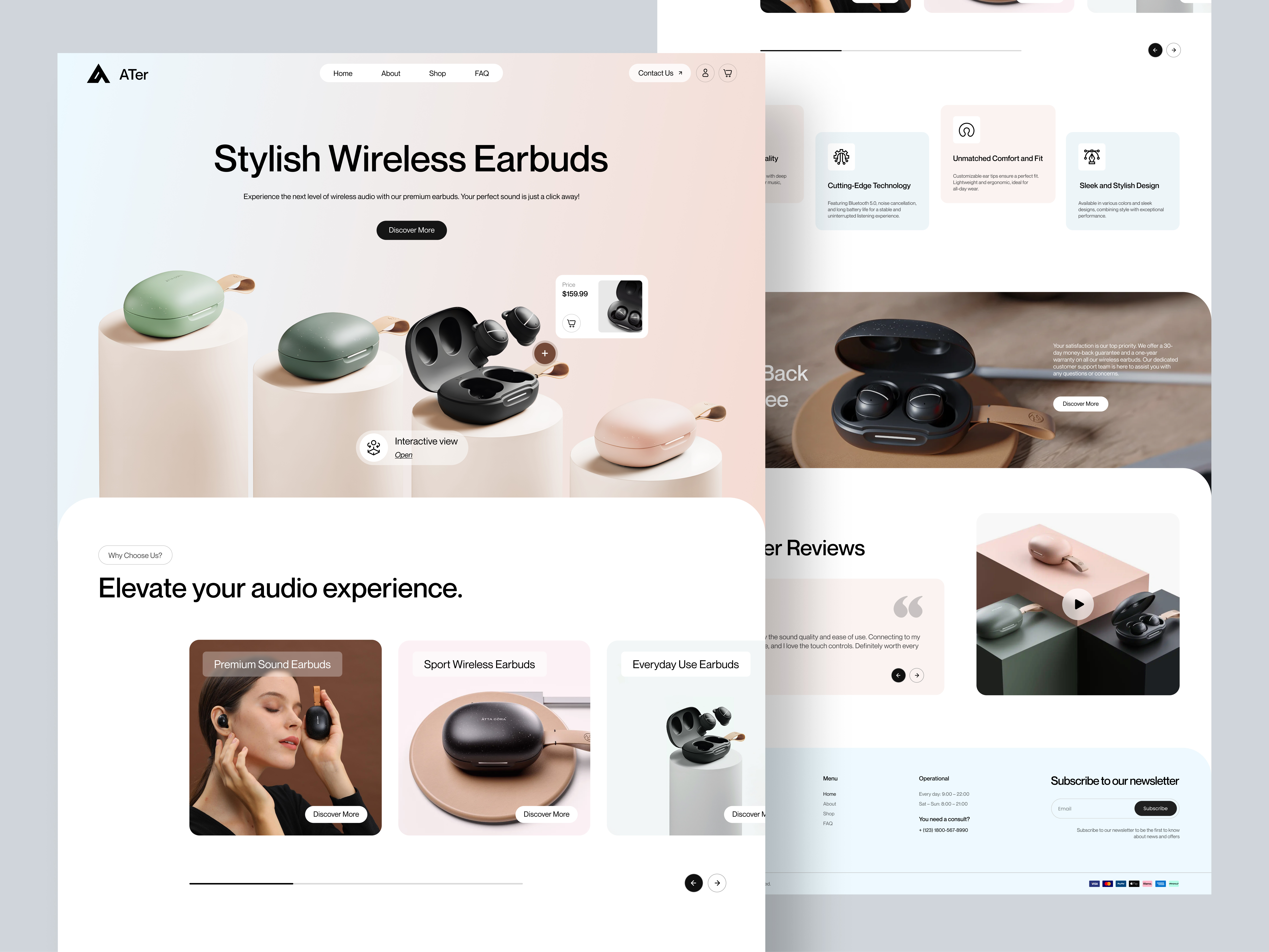 Example of E Commerce Website (Design + Development)