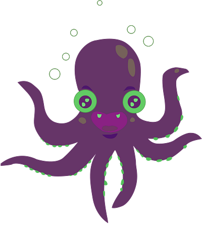 OctoPus Happy Zombie ill illustration