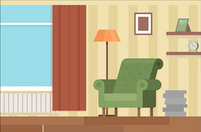 Indoor Illustration vector